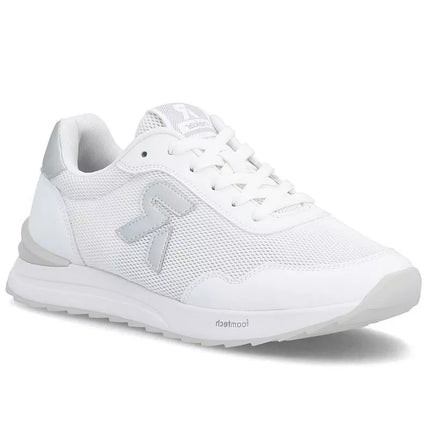 Moteriški sportiniai bateliai, tinklinis aulas, patogūs, minkšti, balti Rieker W2404-82
