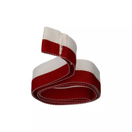20 mm ribbon - white and red without a carabiner