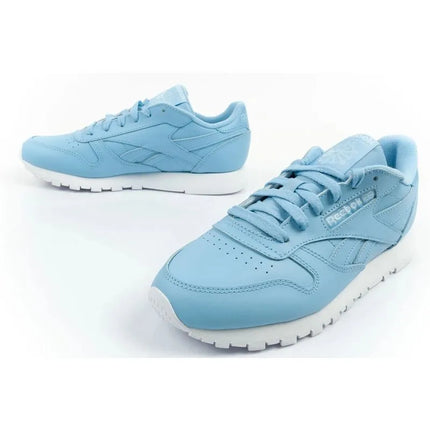 Reebok women's sports shoes Classic sneakers blue fashionable leather