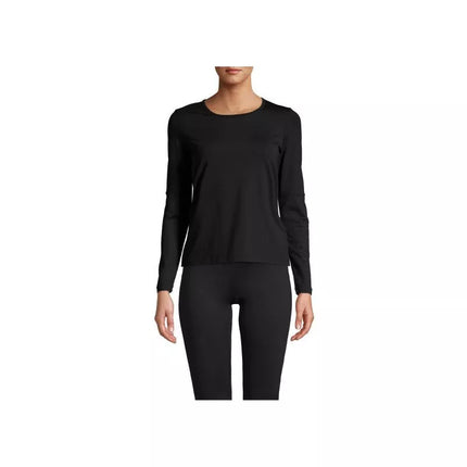 CASALL Essential Mesh Detail Long Sleeve T-shirt black