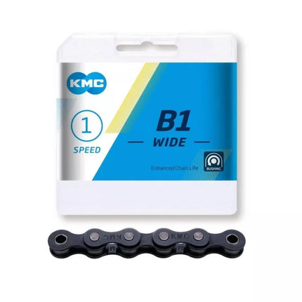 Grandinė KMC B1 plati 112 grandžių juoda BOX