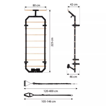 HMS DW2708 multifunctional gymnastic ladder