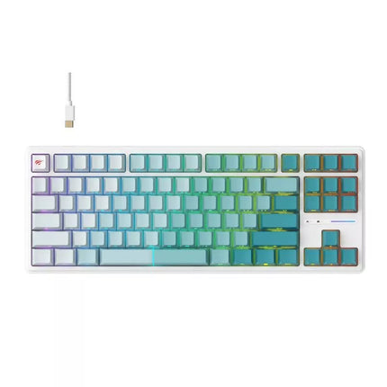 Havit KB901L Žaidimų klaviatūra (Balta ir žalia)
