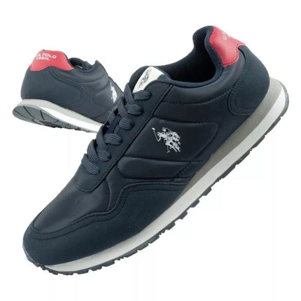 US Polo Assn vyriški sportiniai bateliai, madingi ir patogūs, tamsiai mėlyni
