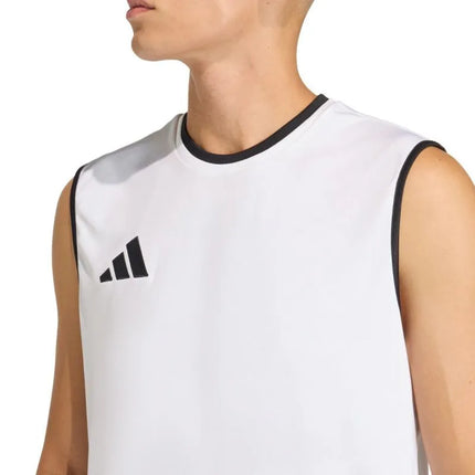 Vyriški adidas Entrada 26 marškinėliai be rankovių balti KB3928