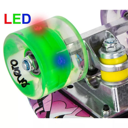 PLASTIC SKATEBOARD 22 INCHES ENERO GRAFFITI LED 1030852