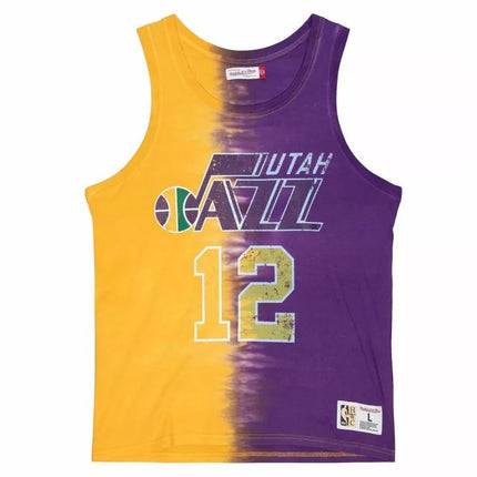 Mitchell & Ness NBA Utah Jazz John Stockton Medvilninis Tie-Dye Tanko - TTNK3206-UJAYYJSTYWPR