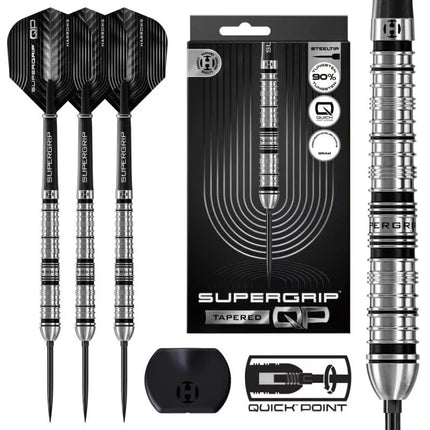 Harrows SUPERGRIP QP Siaurėjantis 90% plieninių antgalių smiginis