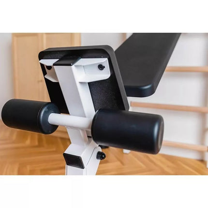 GYMNASTIC LADDER WITH A HAND BAR AND A BENCH FOR EXERCISES BENCHK 723W
