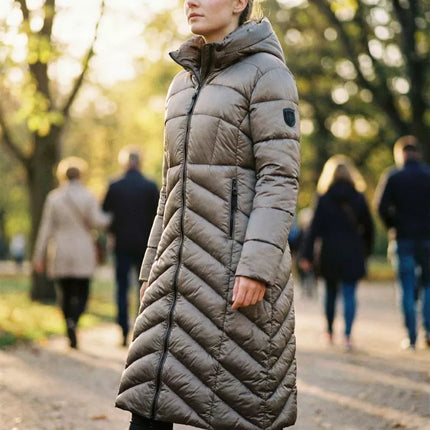 Geographical Norway Blanche ilga "taupe" spalvos DB Lady 0116 "taupe" moteriška striukė (WZ5490F/GN-Taupe)