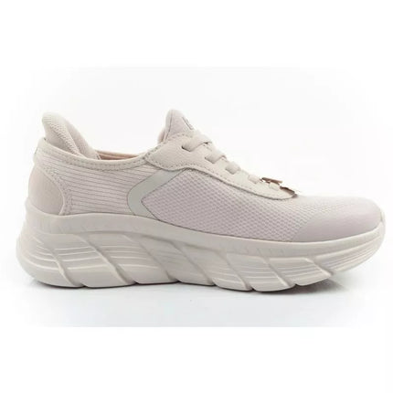 Skechers moteriški sportiniai batai Bobs B Flex SLIP-INS kreminiai patogūs
