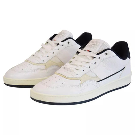 Tommy Hilfiger Retro Court Mix Cupsole Vyriški batai Balti - FM0FM04006 YBR