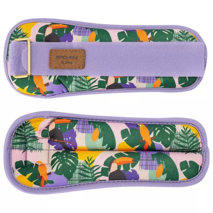 Spokey HOME JUNGLE kulkšnių ir riešo svoriai 2x 0,5 kg