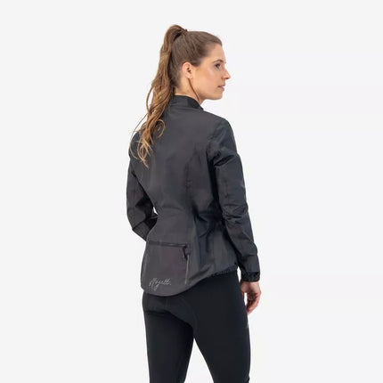Rogelli CORE Moteriška lietaus striukė juoda 2XL