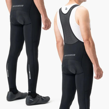 Rockbros 200021 Long Cycling Bib Shorts with Pad Size L - Black