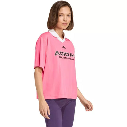 Adidas Tiro Q4 women's t-shirt pink JN2747