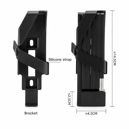 Rockbros 32140003001 sulankstoma dviračio spyna su raktu ir rankena, 88 cm - juoda