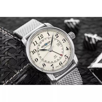 Men's Watch ZEPPELIN LZ127 Graf Zeppelin GMT 7642M-5 + BOX
