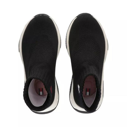 Tommy Hilfiger Juodi sportbačiai su aulu kaip kojinė T3A9-33007-0702999-999