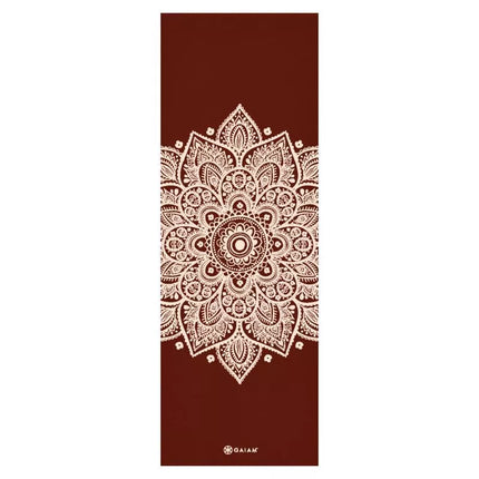 Gaiam Intense Rust Saulės laikrodžio gėlės jogos kilimėlis, 5 mm, 65733