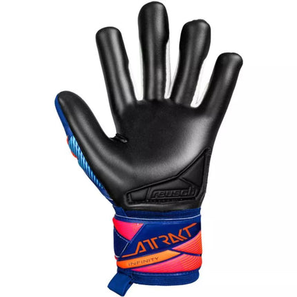 Reusch Attrakt Infinity Evolution NC Junior Goalkeeper Gloves Blue-Black 5672725 4127