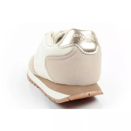 US Polo Assn sports shoes sneakers women's fashionable comfortable ecru