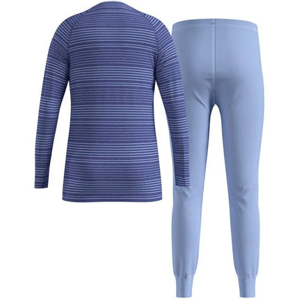 Šiluminiai apatiniai - ilgas ACTIVE WARM SET komplektas, dydis 152 cm, tamsiai mėlynas, ODLO