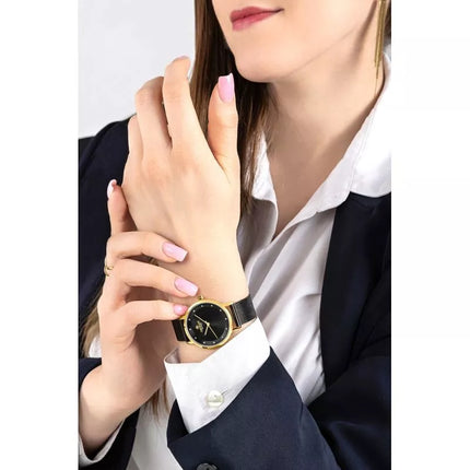 Giewont Sapphire Gold Black Women's Watch GW4130-B4