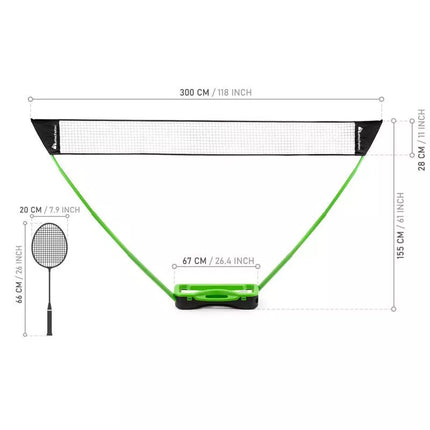 Badmintono rinkinys Meteor Serve 20078