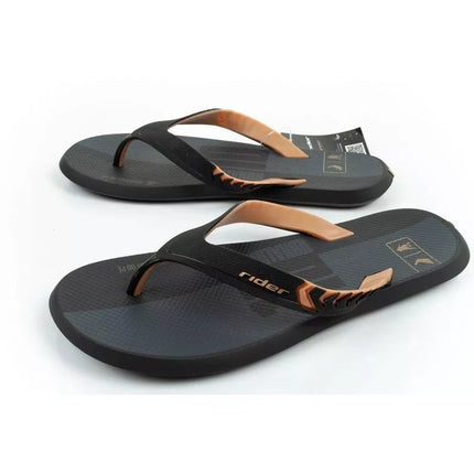 Rider shoes men's sports flip-flops R1 Prime comfortable slippers black
