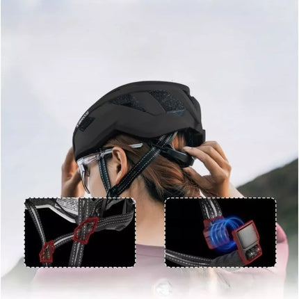 Rockbros bike helmet 10110039012 black L (58-62)