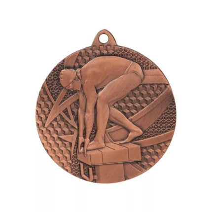 Bronze medal - swimming - steel medal