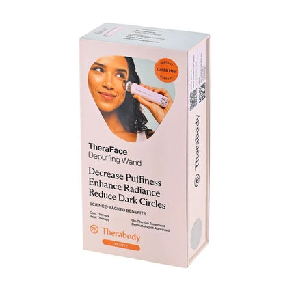 Therabody TheraFace Depuffing Wand (White) – Facial Treatment Wand