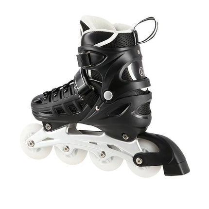 Nils Extreme NH10905 4in1 inline skates with replaceable hockey blade, black LED, size M (35-38)