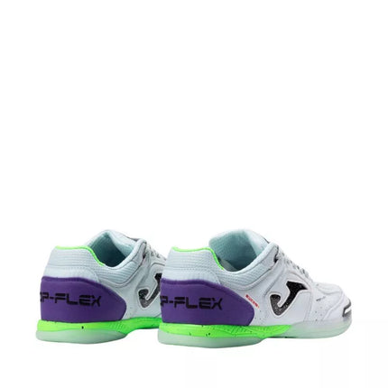 Joma Top Flex 2505 Indoor football boots white and purple TOPW2505IN