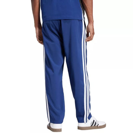 Vyrų adidas Essentials 3-Stripes Stanford kelnės su atviru kraštu Mėlyna JE6400