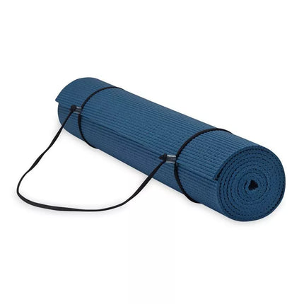 Gaiam Essentials 6 mm jogos kilimėlis su tamsiai mėlyna 63314