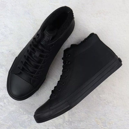 Men's black insulated high-top sneakers Big Star OO174607