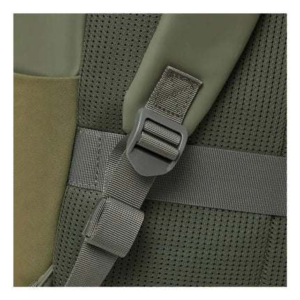 Rivacase Eden Backpack Travel Backpack Olive Waxed Leather (Pull Up), Polyester, Recycled Polyethylene Terephthalate (rPET)