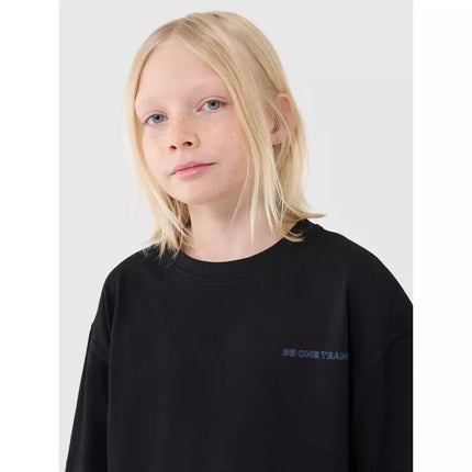 Berniukiški oversize marškinėliai su užrašu 4F 4FJWSS25TTSHM2184-20S