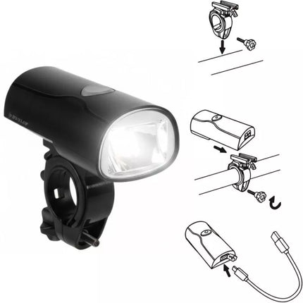 USB-C LED FRONT BIKE LAMP DUNLOP CERTIFIED 2 MODES