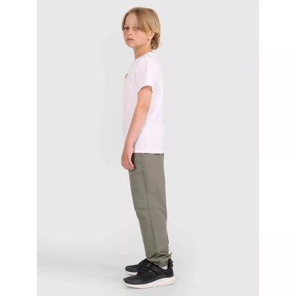 Boys' t-shirt with print 4F 4FJWAW25TTSHM2417-10S