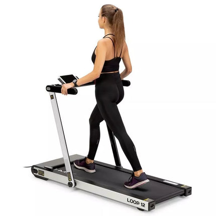 HMS LOOP12 MULTI Electric Treadmill with Desk 1-12 km/h, Gray
