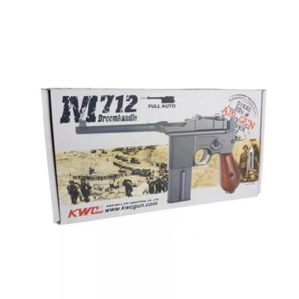 RANGER M712 Broomhandle VISO AUTOMATINIS ATATRAUKIAMOSIOS SISTEMOS orinis pistoletas, 4.5 mm BB, 19 šūvių. KWC