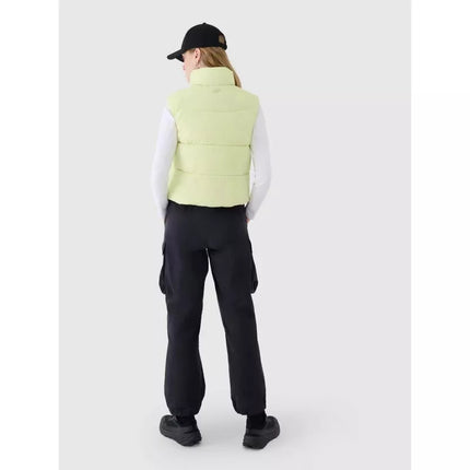Cropped down vest with synthetic filling for women 4F 4FWSS25TVJAF182-45S