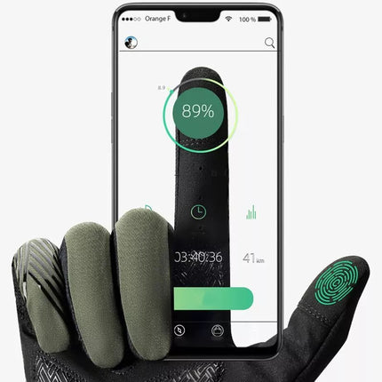 Rockbros cycling gloves spring/summer/autumn, full, size: XL - green