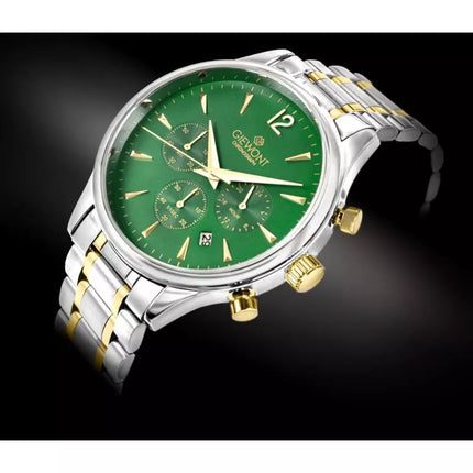 Giewont Chronograph Safyrinis Žalias Vyriškas Laikrodis GW6310-B6