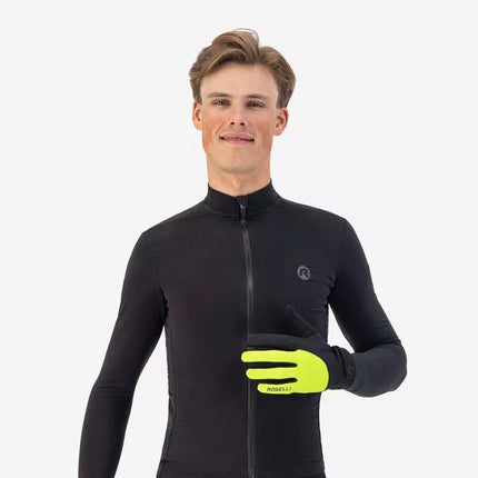 Rogelli CORE II žiemos pirštinės juodos-fluorescentinės M