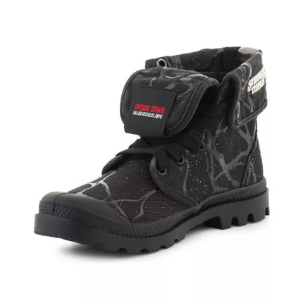 Palladium Stranger Things BAGGY HOPPER TUNNELS Women's 94625-008-M Black