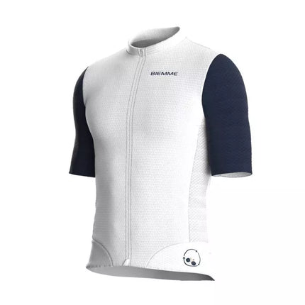 Biemme NATURE marškinėliai balti ir tamsiai mėlyni 3XL